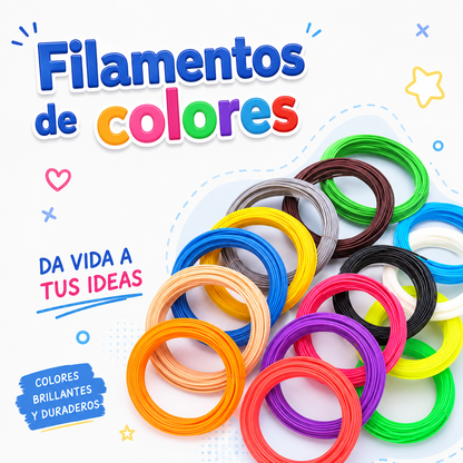 Recambios de colores del bolígrafo 3D